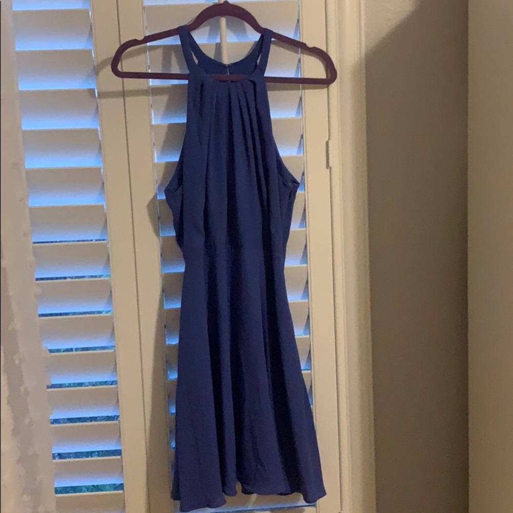 Express halter neck mini dress